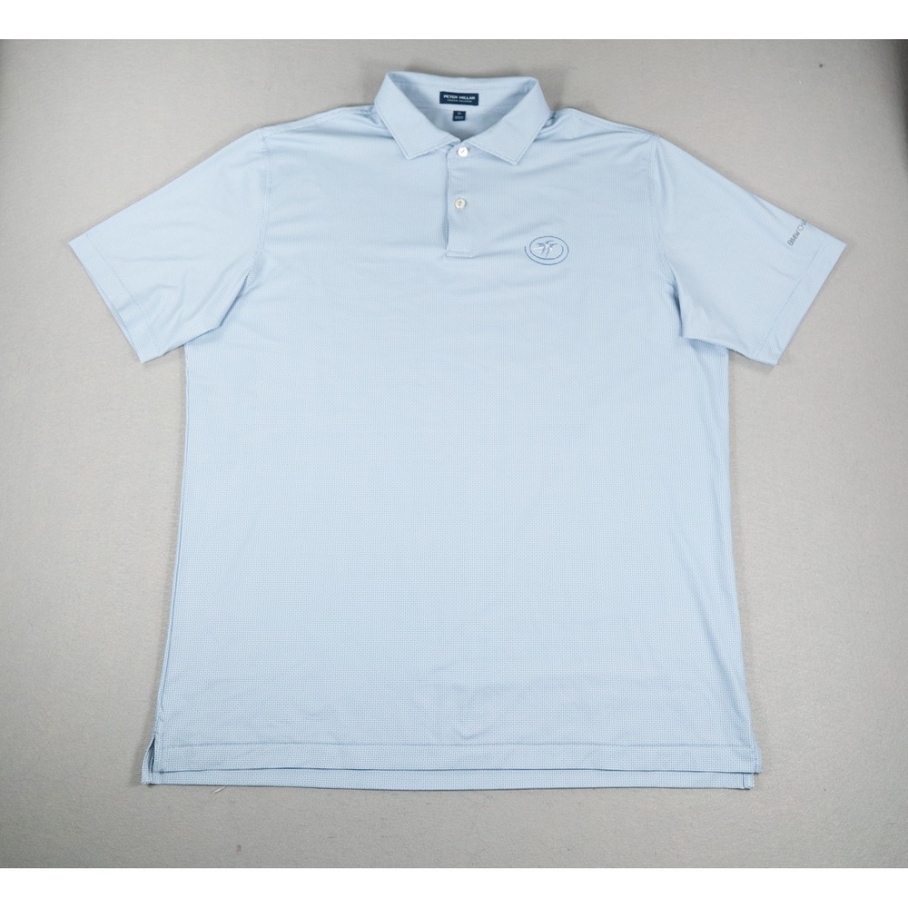 Peter Millar Mens Polo Crown Crafted BMW Championship Blue Geometric XL Golf